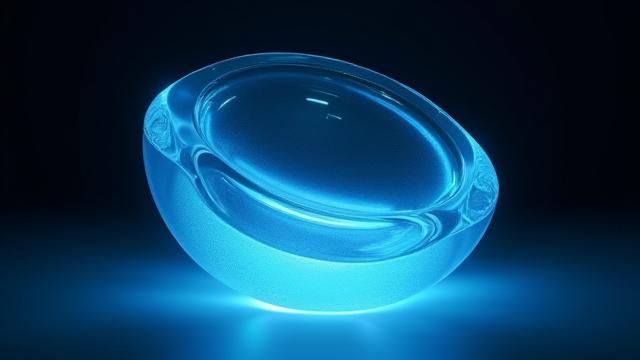 精巧に作られたガラスの彫刻のビジュアルシミュレーションのサムネイル